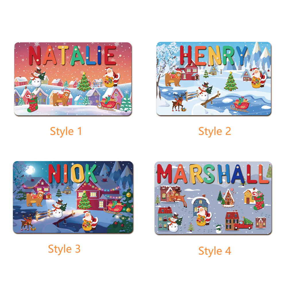 Personalized Christmas Name Puzzle - Image 2