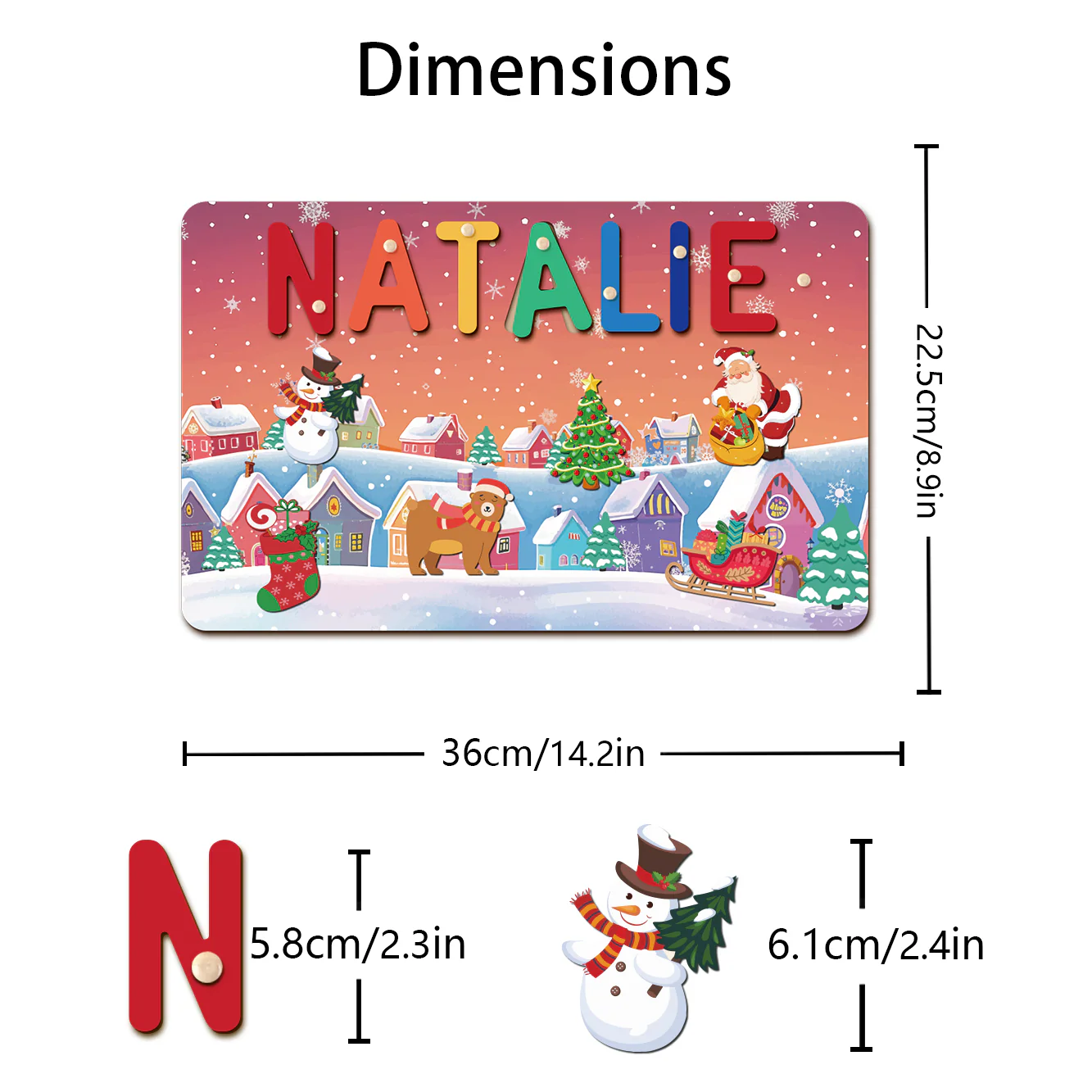 Personalized Christmas Name Puzzle - Image 8