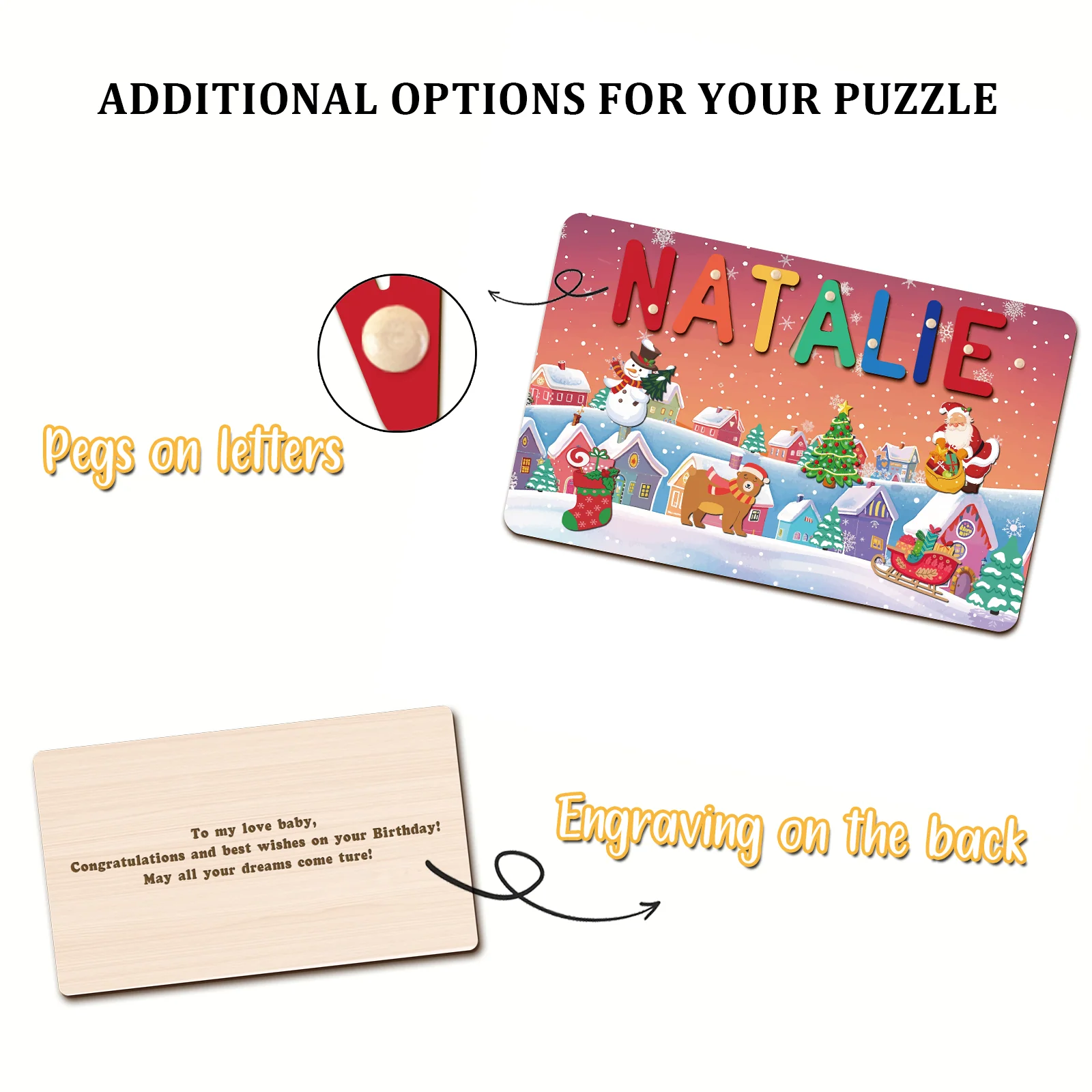 Personalized Christmas Name Puzzle - Image 9