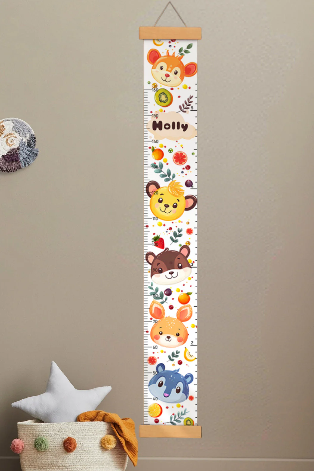 Personalized Cute Hanging Canvas Height Ruler - Image 4