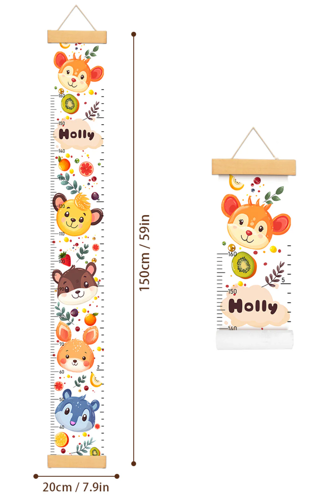 Personalized Cute Hanging Canvas Height Ruler - Image 5