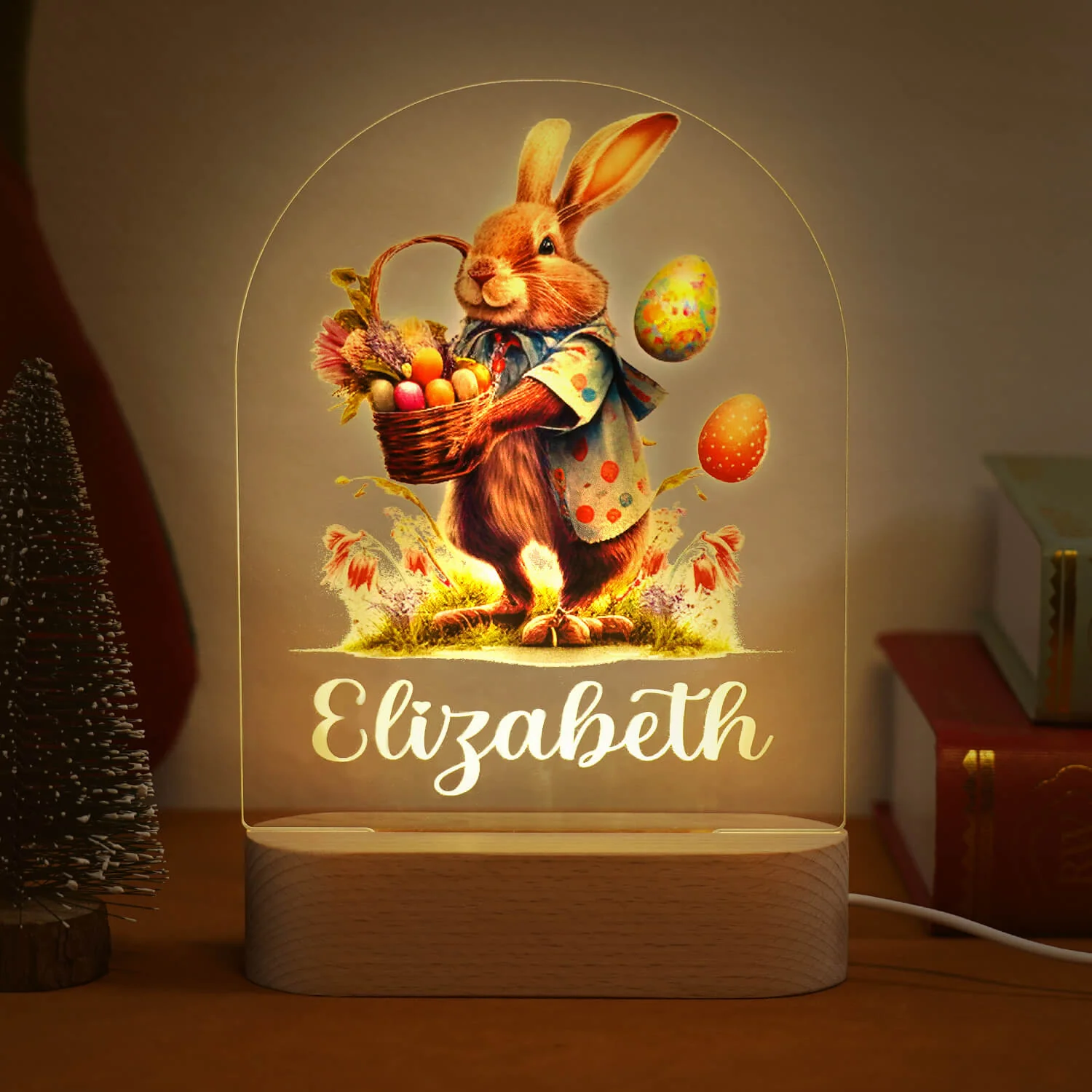 Personalized Easter Bunny Name Night Light - Image 6