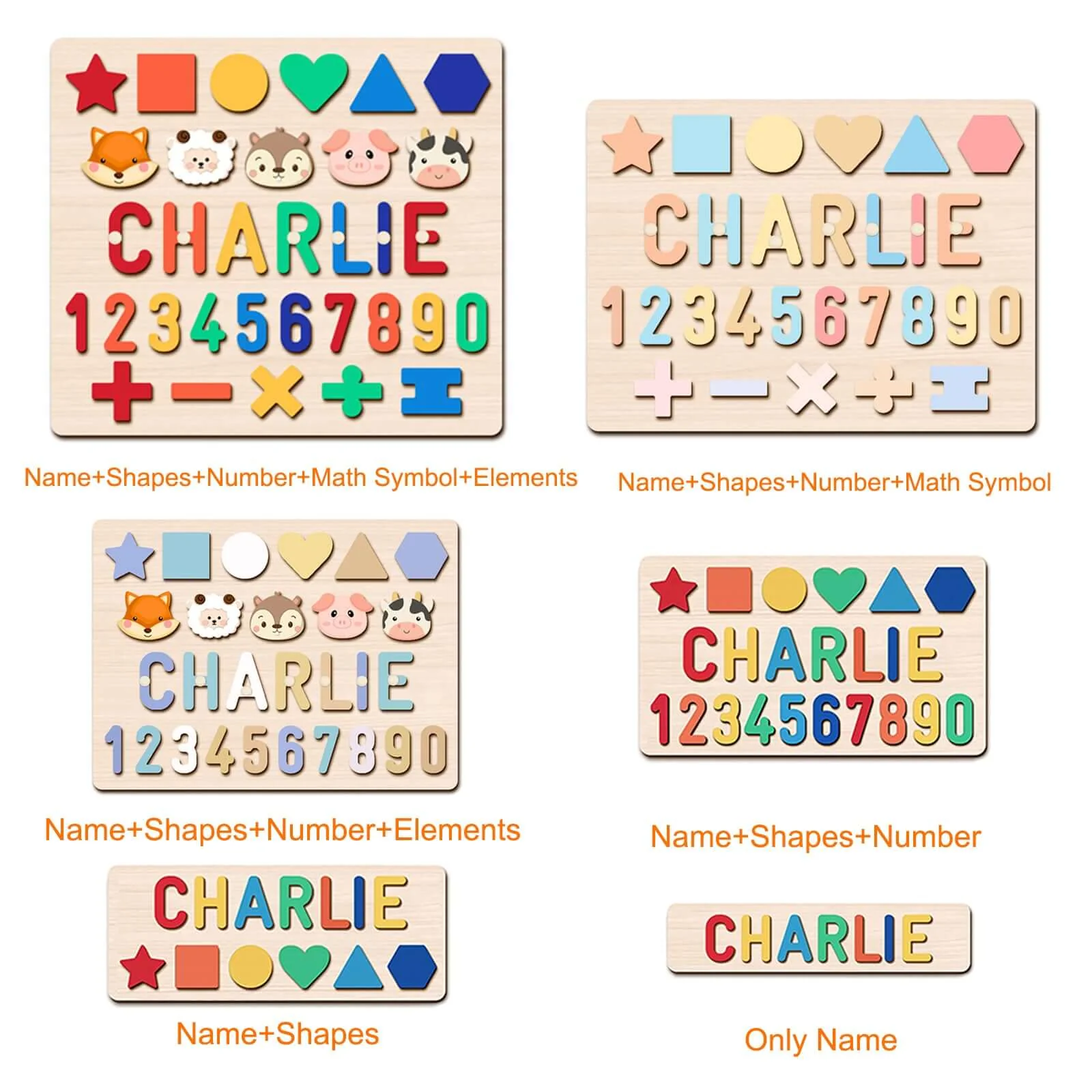 Personalized Educational Wooden Name Puzzle - Image 2