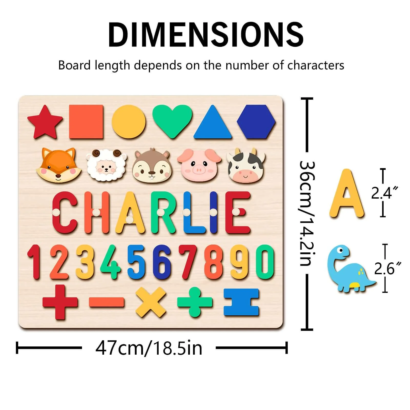 Personalized Educational Wooden Name Puzzle - Image 9