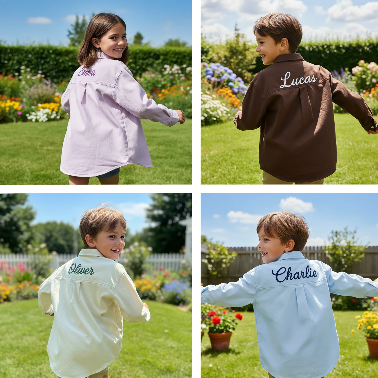 Personalized Embroidered Name Shirt for Kids - Image 3