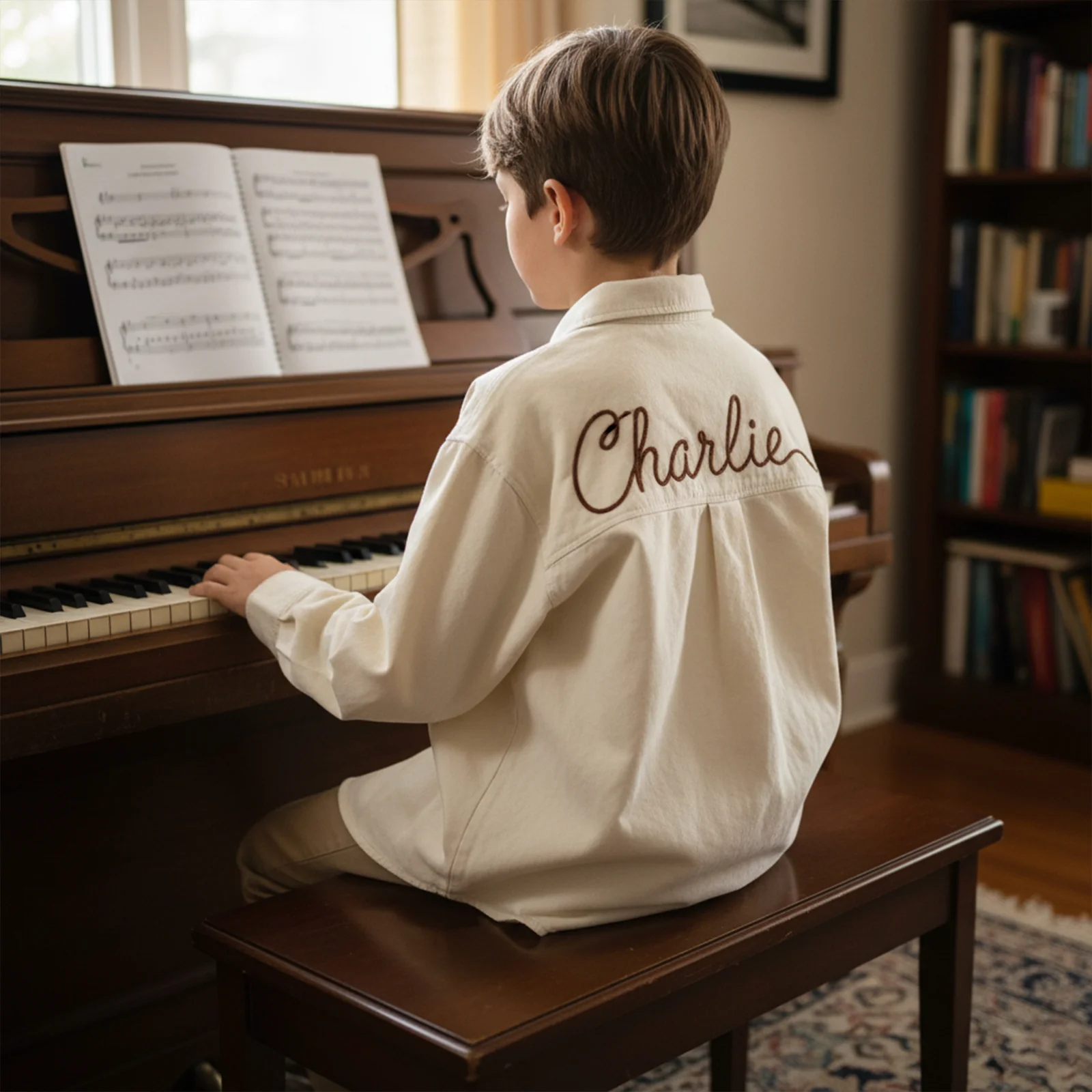 Personalized Embroidered Name Shirt for Kids - Image 4