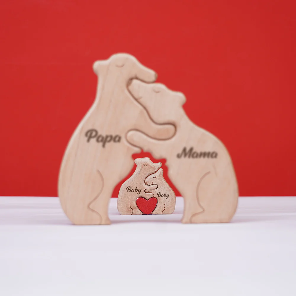 Personalized Family Name Puzzle Decor - Bears - Image 3