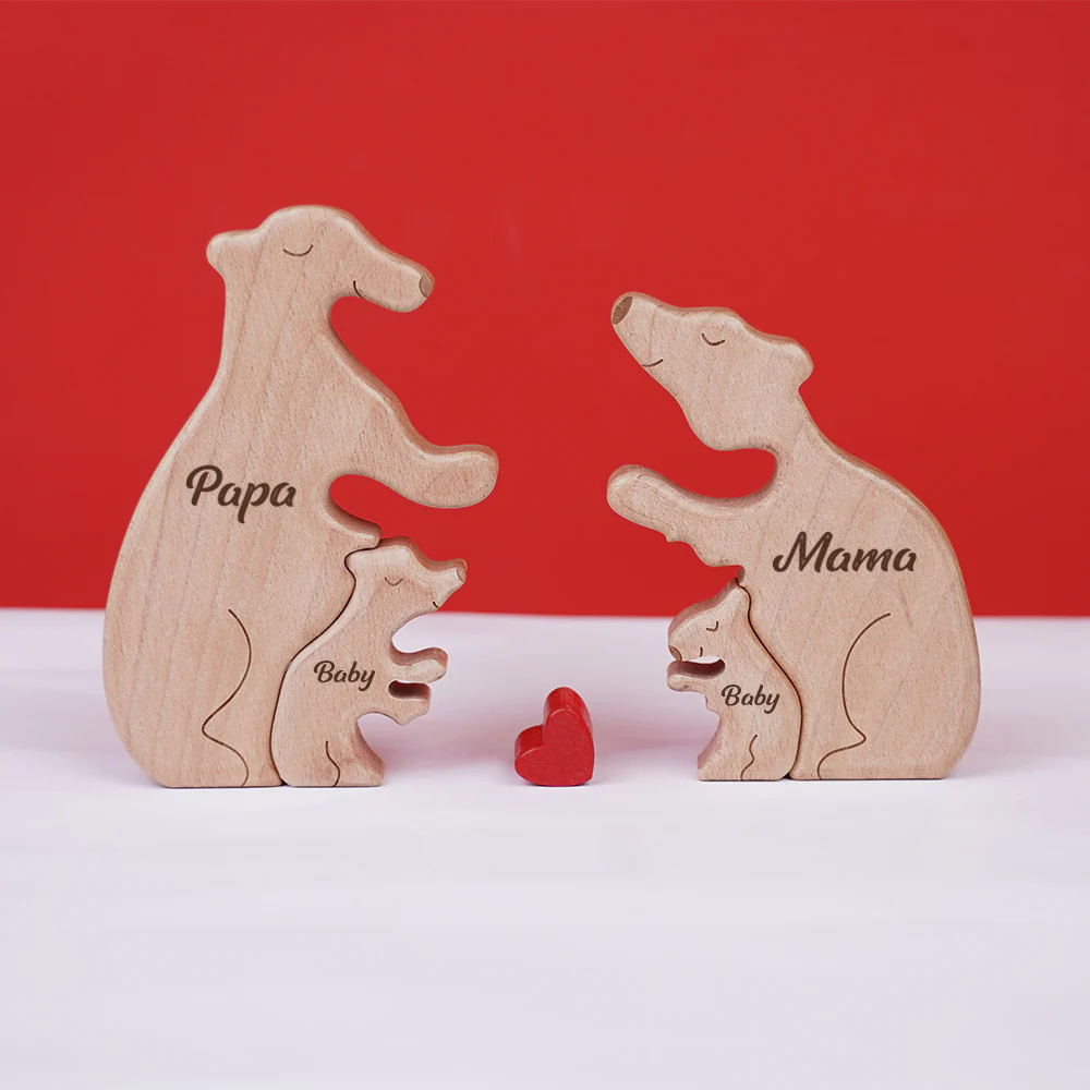 Personalized Family Name Puzzle Decor - Bears - Image 4