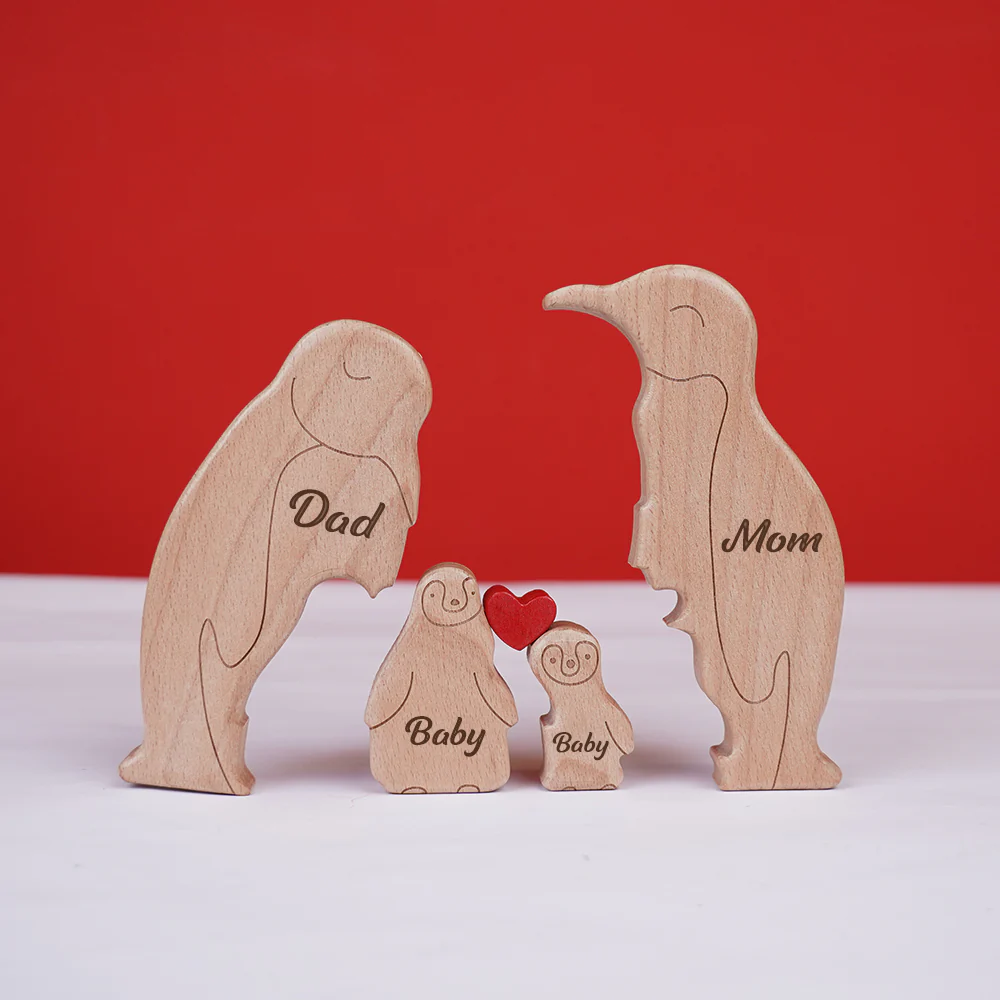 Personalized Family Name Puzzle Decor - Penguins - Image 4
