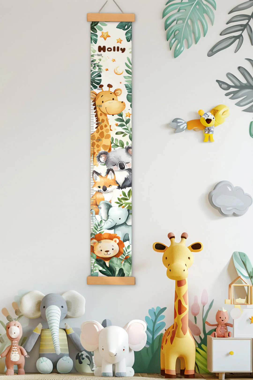 Personalized Forest Theme Hanging Canvas Height Ruler - Image 3