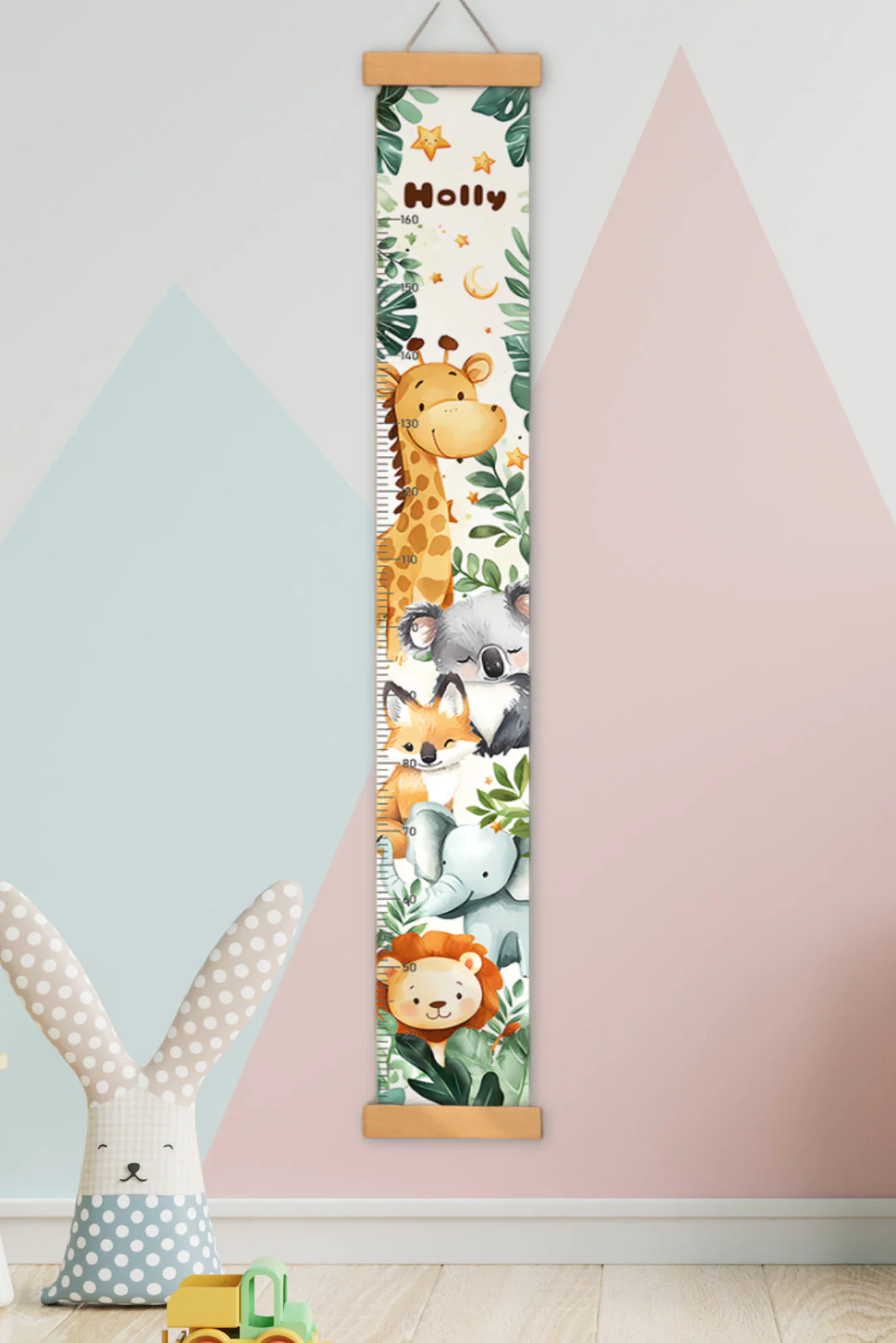 Personalized Forest Theme Hanging Canvas Height Ruler - Image 5