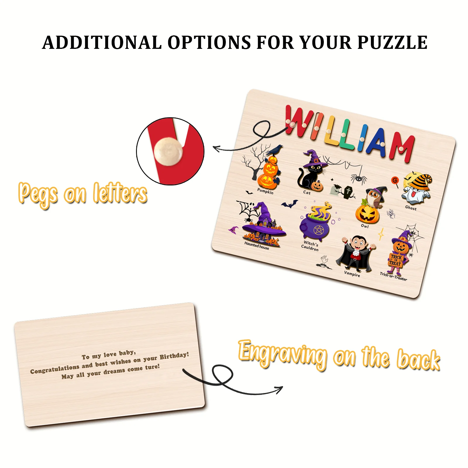 Personalized Halloween Name Puzzle - Image 7
