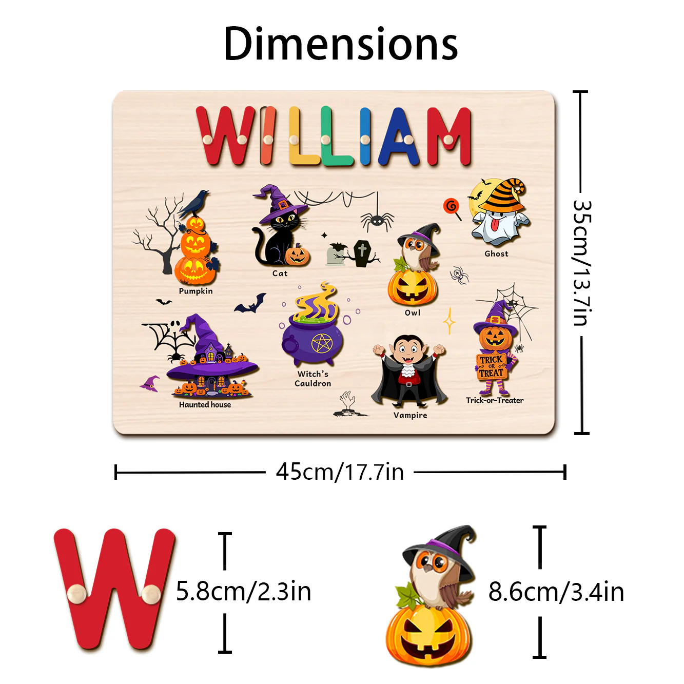Personalized Halloween Name Puzzle - Image 8
