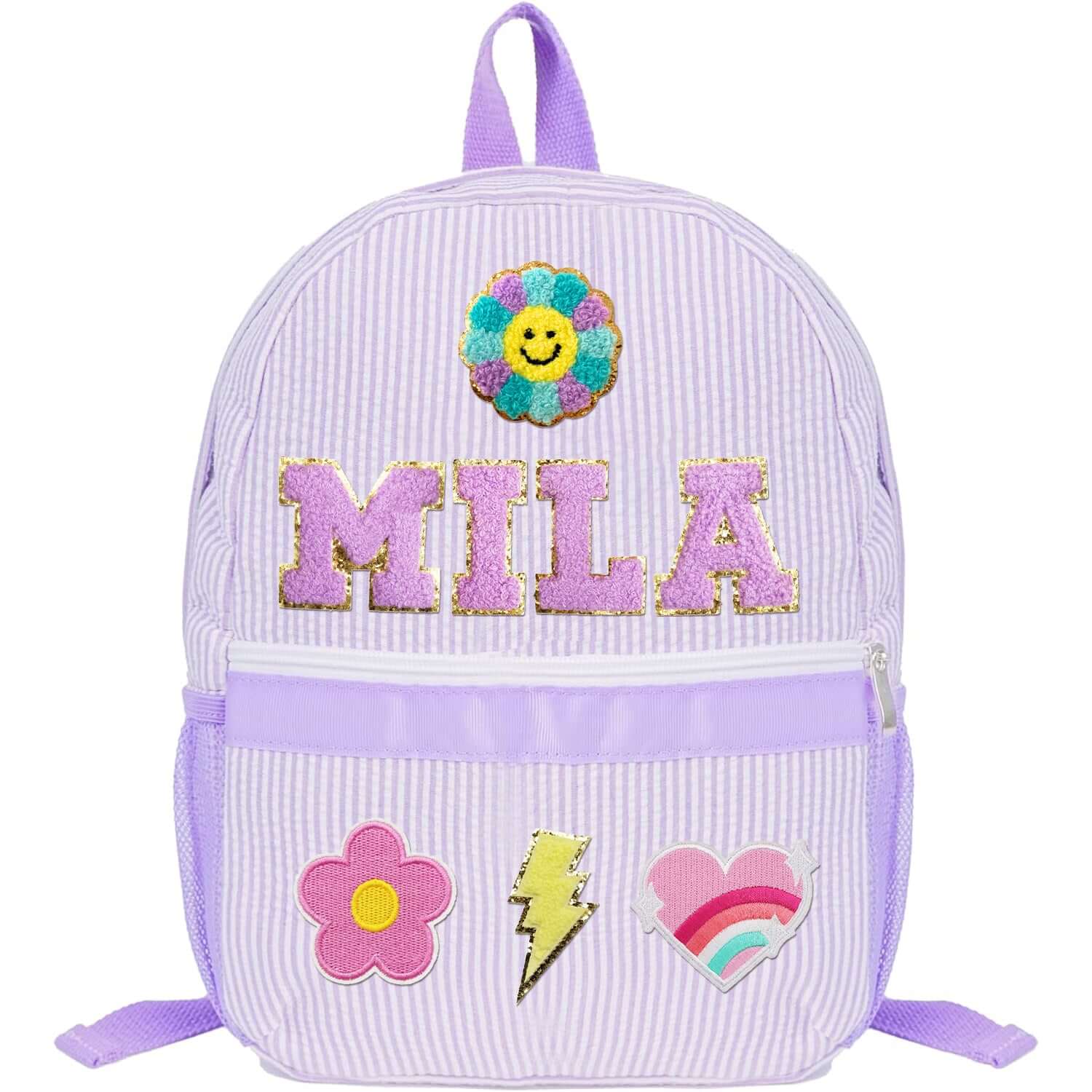 Personalized Kids Back to School Patch Backpack - Image 4