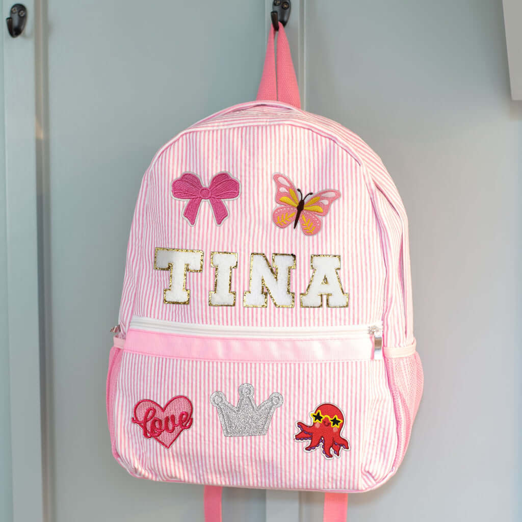 Personalized Kids Back to School Patch Backpack - Image 6