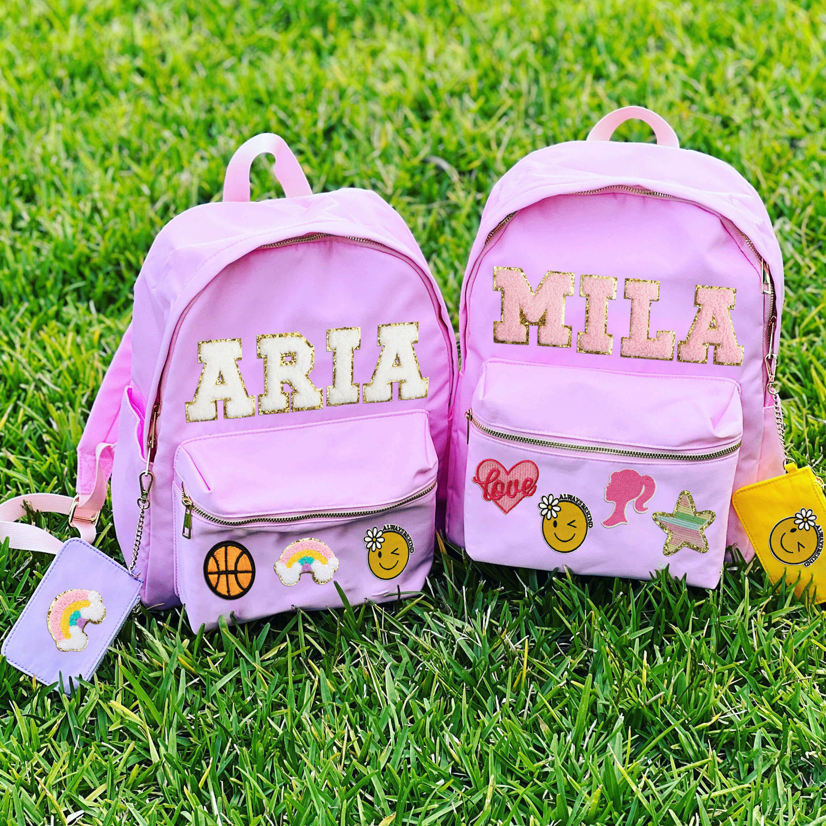 Personalized Kids Patches Nylon Backpack - Image 4