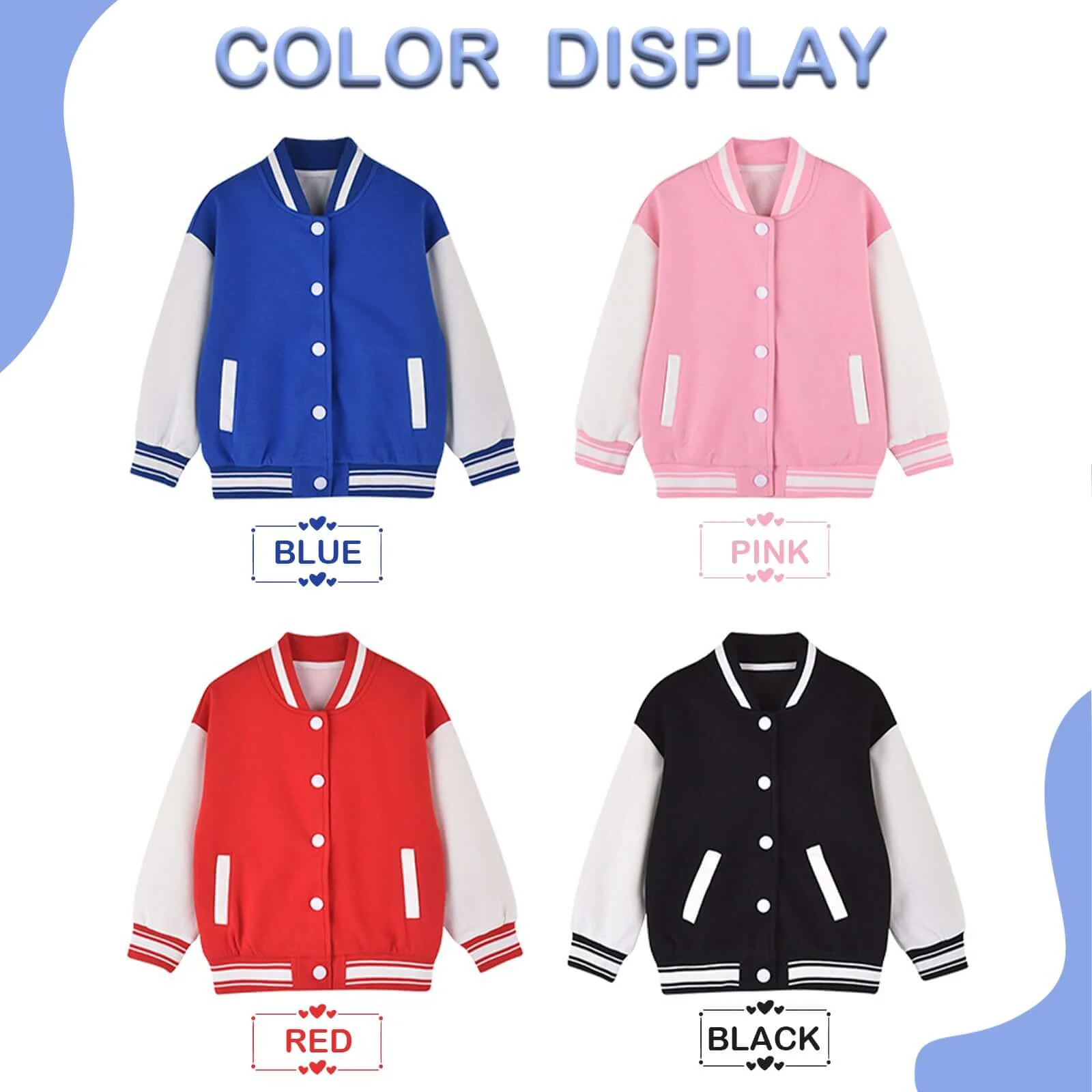 Personalized Kids Baseball Patch Jacket - Image 3
