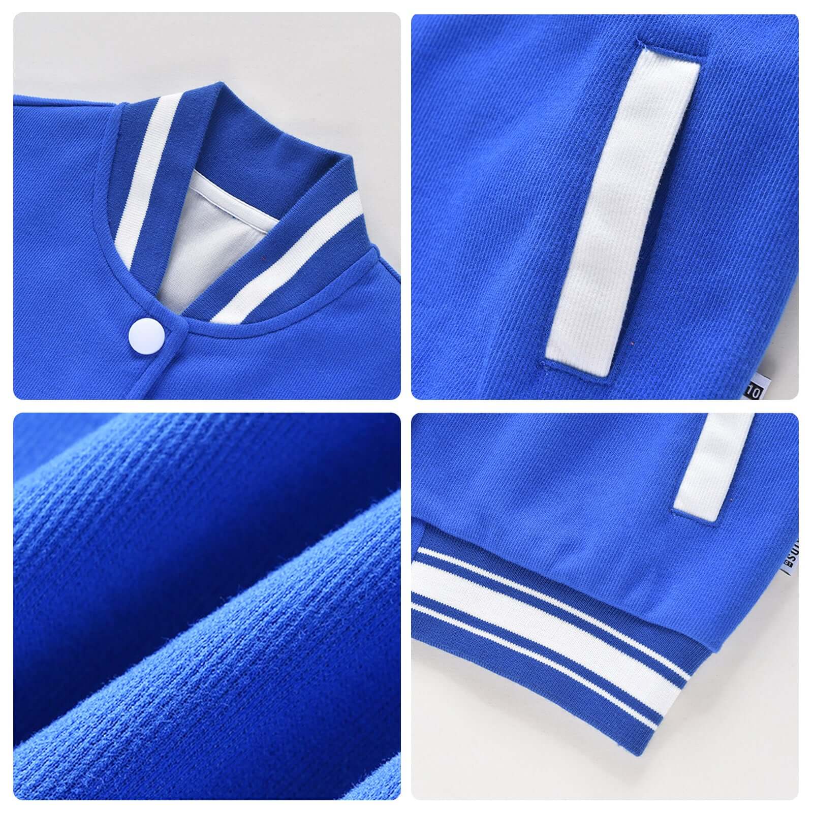 Personalized Kids Baseball Patch Jacket - Image 6