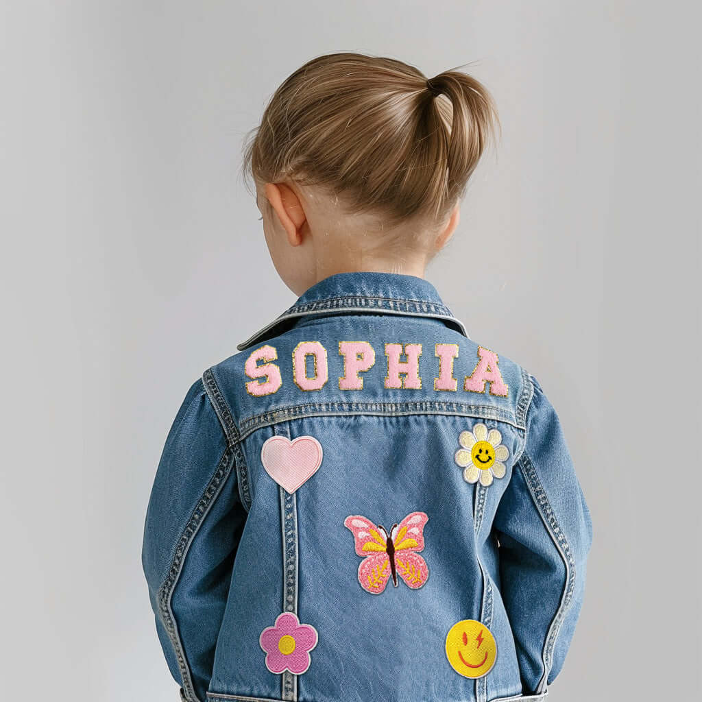 Personalized Kids Patch Jean Jacket For Kids - Image 4