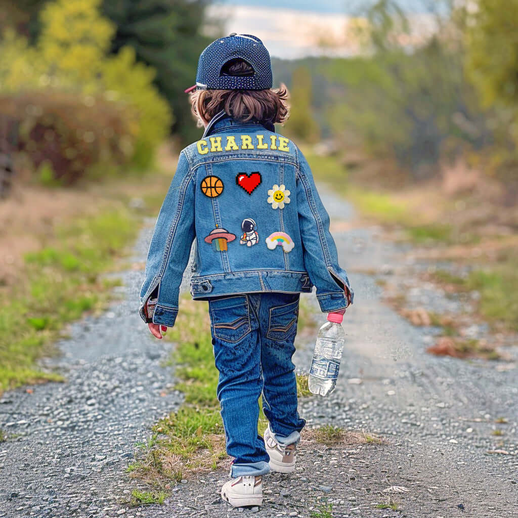 Personalized Kids Patch Jean Jacket For Kids - Image 5