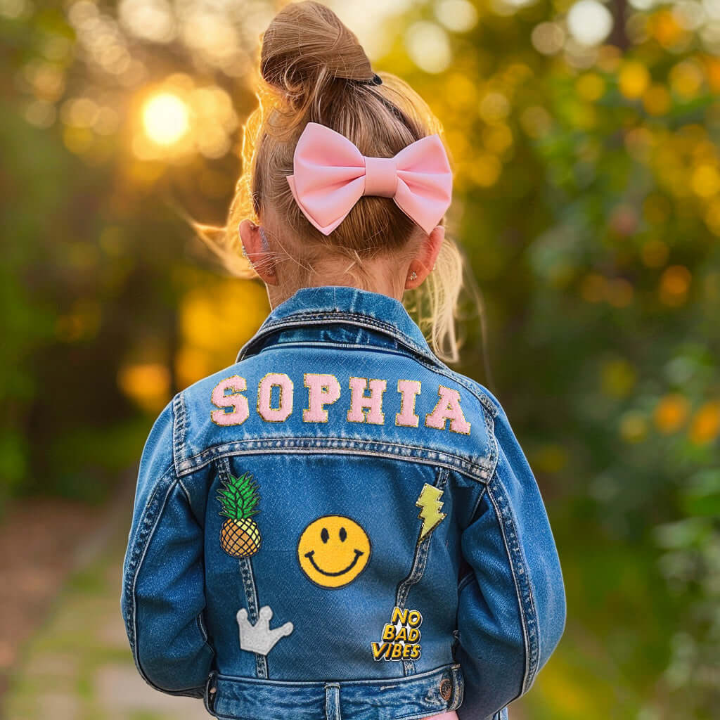 Personalized Kids Patch Jean Jacket For Kids - Image 6