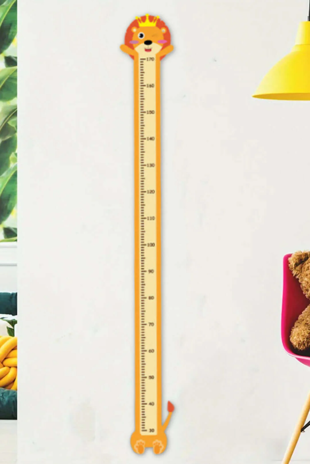 Personalized Lion Creative Growth Chart Wall Stickers - Image 4