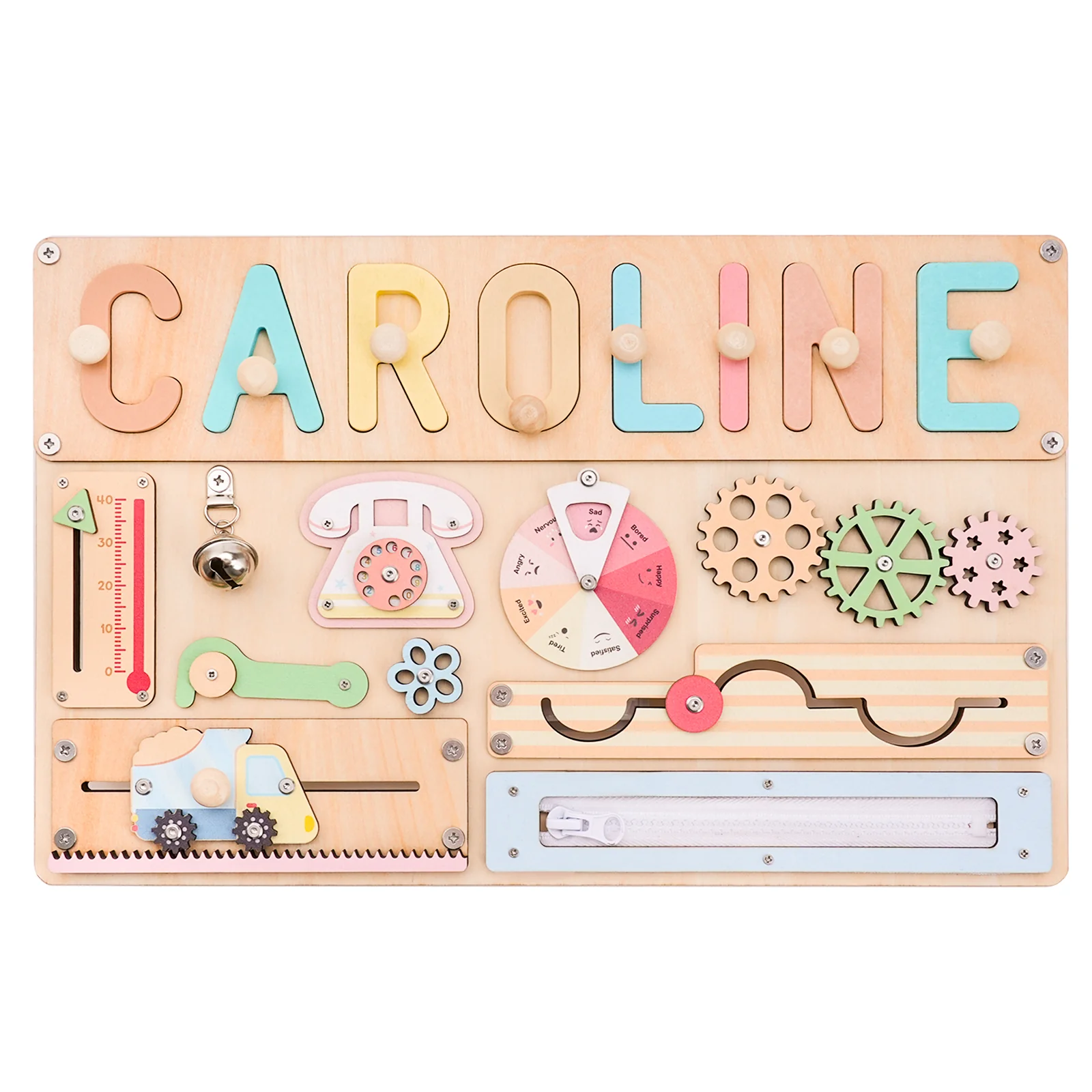 Personalized Montessori Busy Board for Kids - Image 2