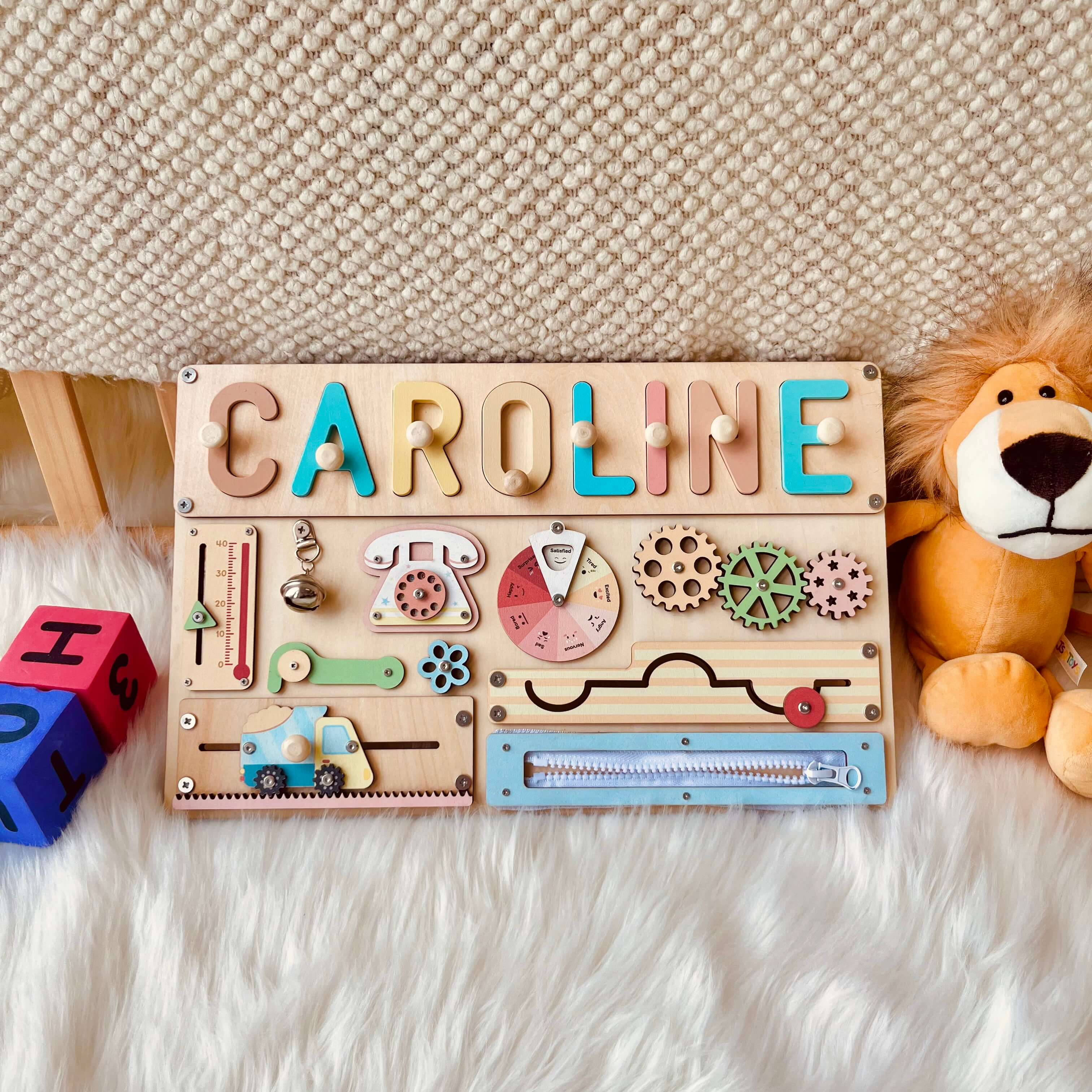 Personalized Montessori Busy Board for Kids - Image 5