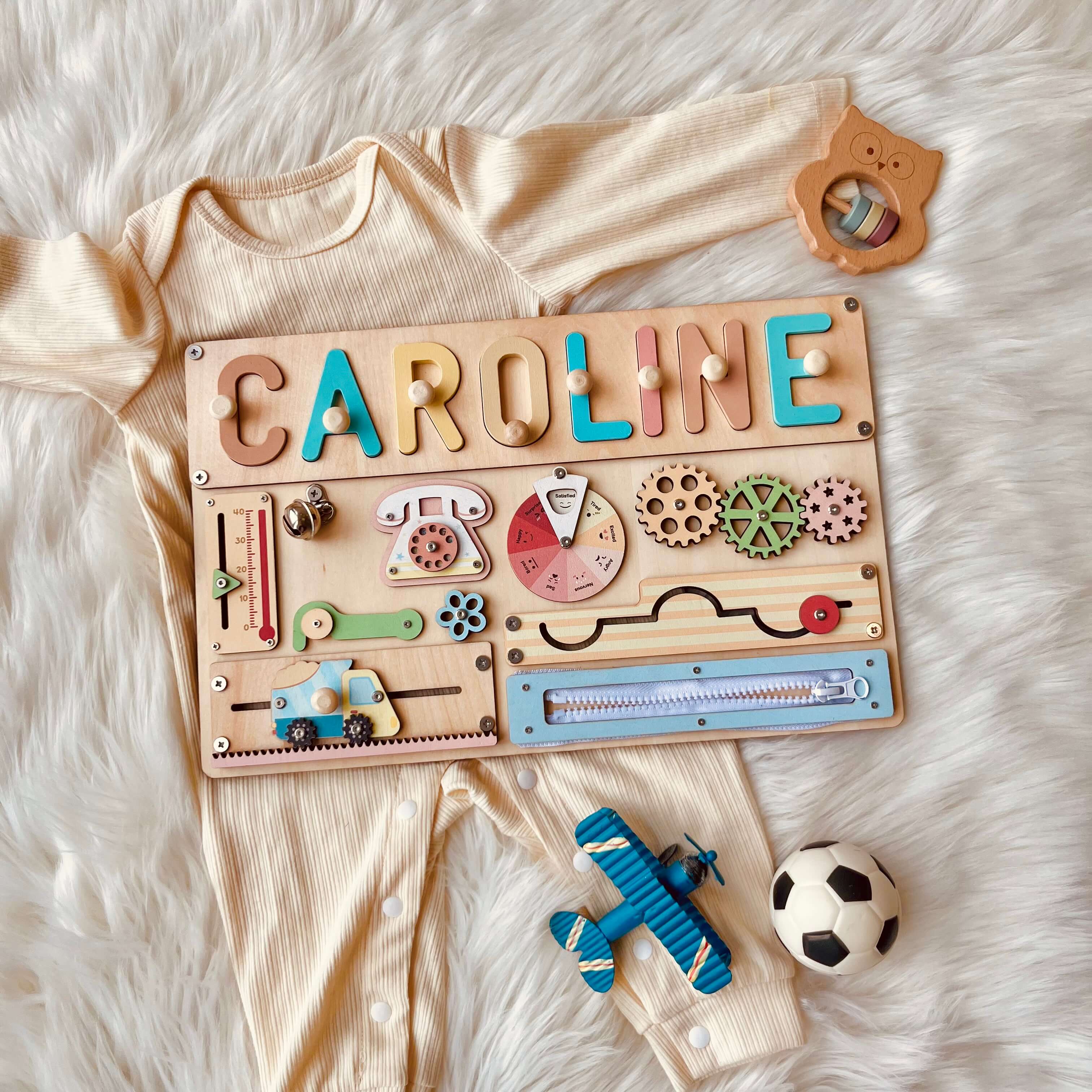Personalized Montessori Busy Board for Kids - Image 6