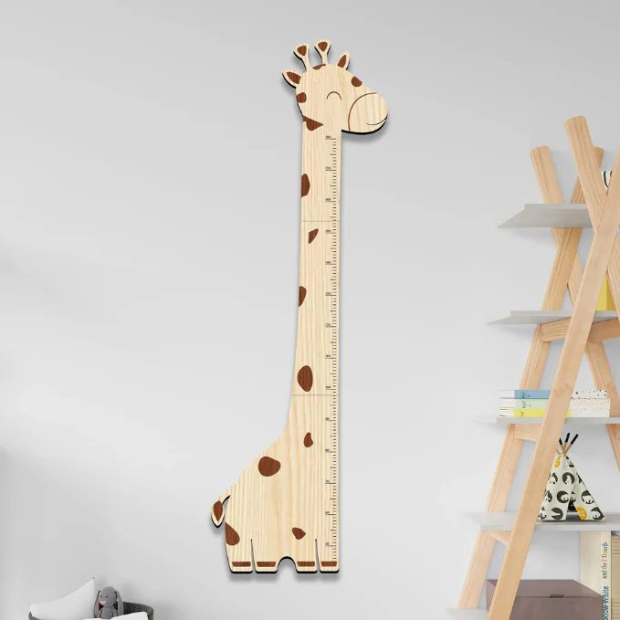 Personalized Wooden Giraffe Growth Chart Height Ruler - Image 5