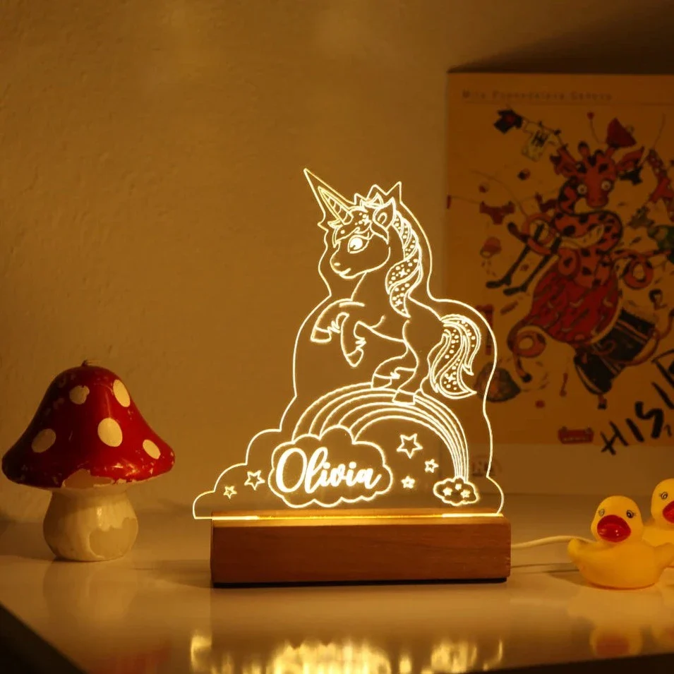 Personalized Night Light with Moon & Stars - Image 6
