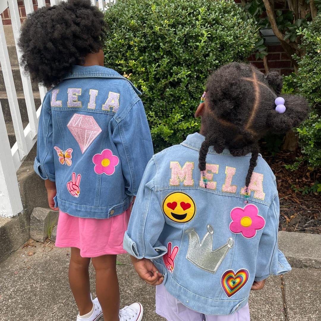 Personalized Patch Denim Jacket - Image 3
