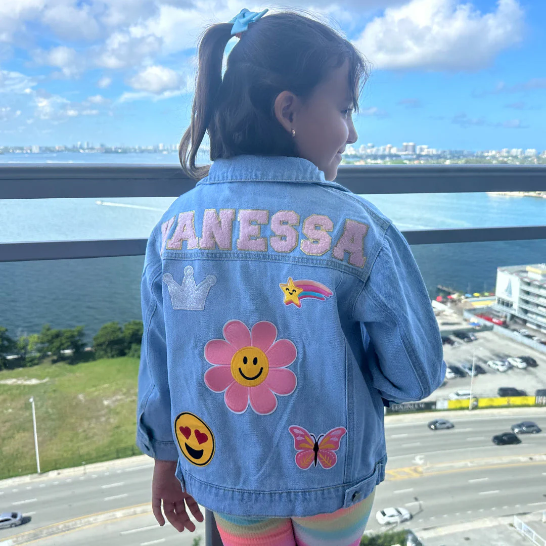 Personalized Patch Denim Jacket - Image 5
