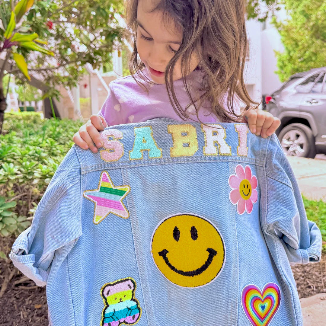 Personalized Patch Denim Jacket - Image 7