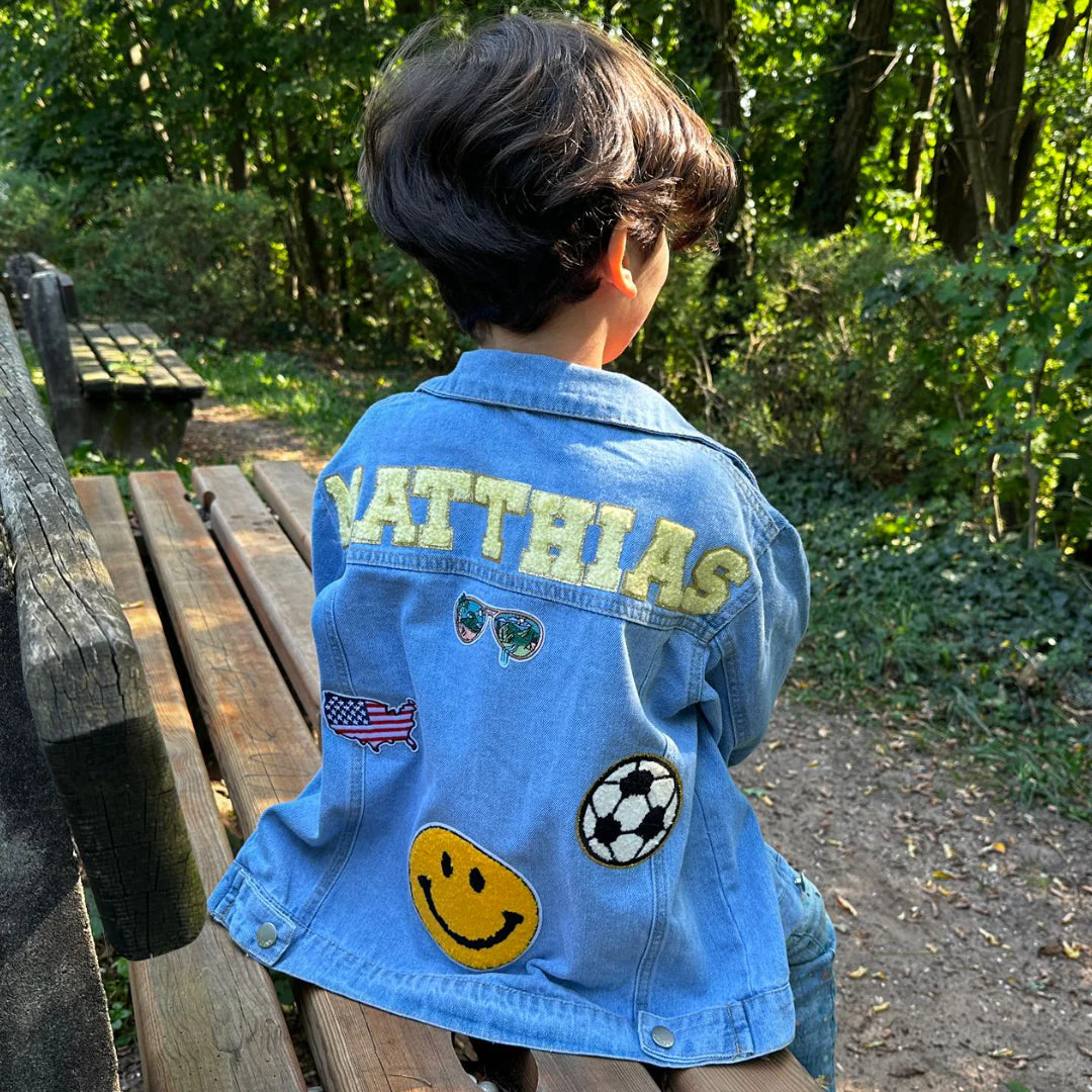 Personalized Patch Denim Jacket - Image 8