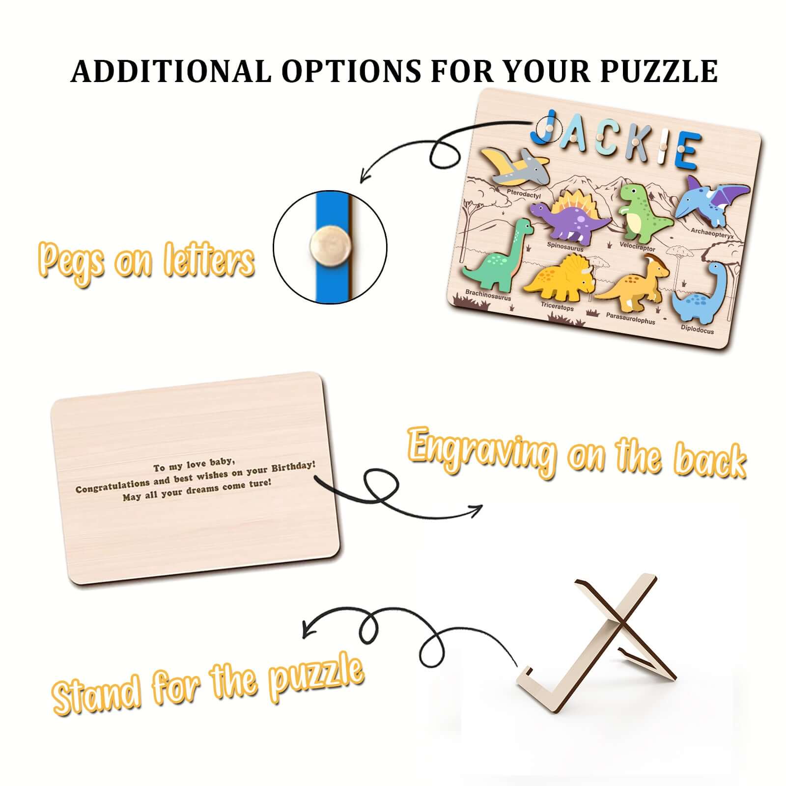 Personalized Dinosaur Name Puzzle - Image 7