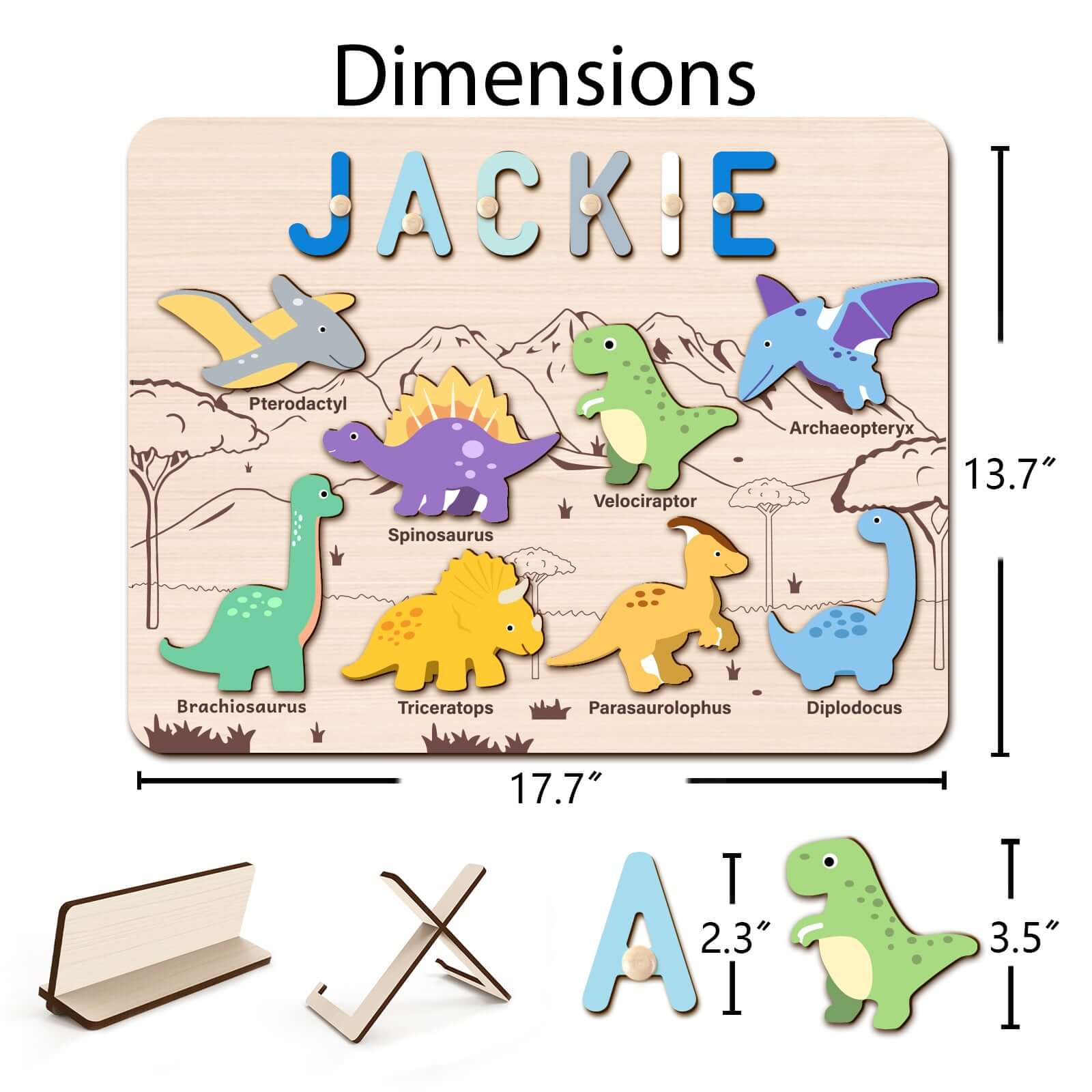 Personalized Dinosaur Name Puzzle - Image 8