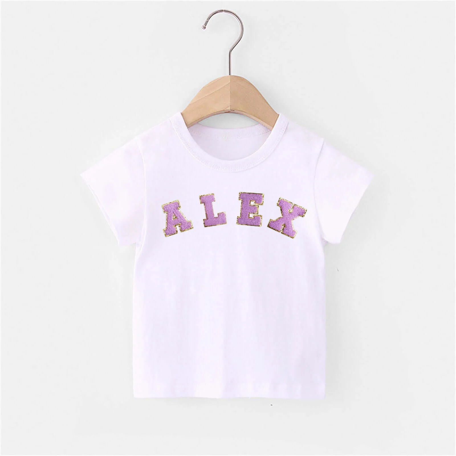Personalized Toddler Patch White T-shirt - Image 4