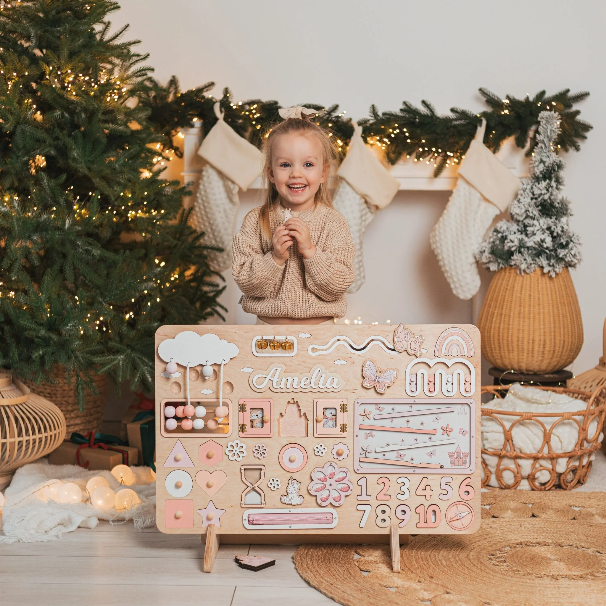 Personalized Wooden Activity Board for Kids - Image 4