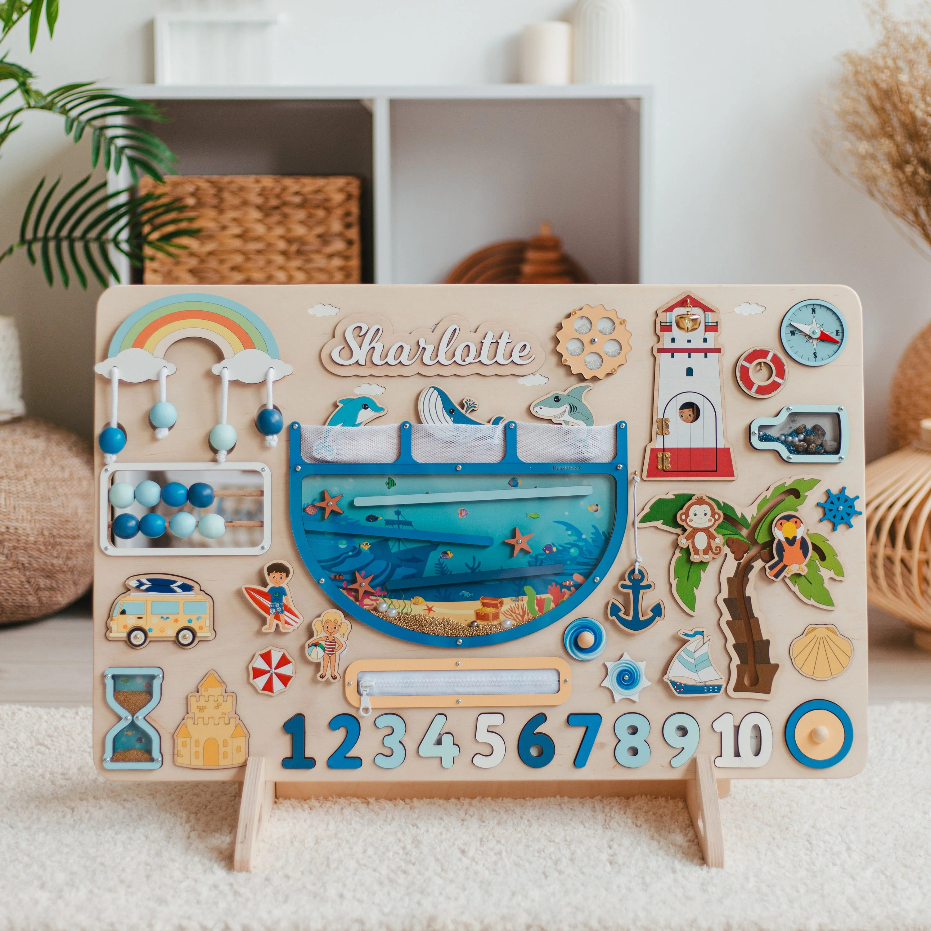 Personalized Wooden Activity Board for Kids - Image 5