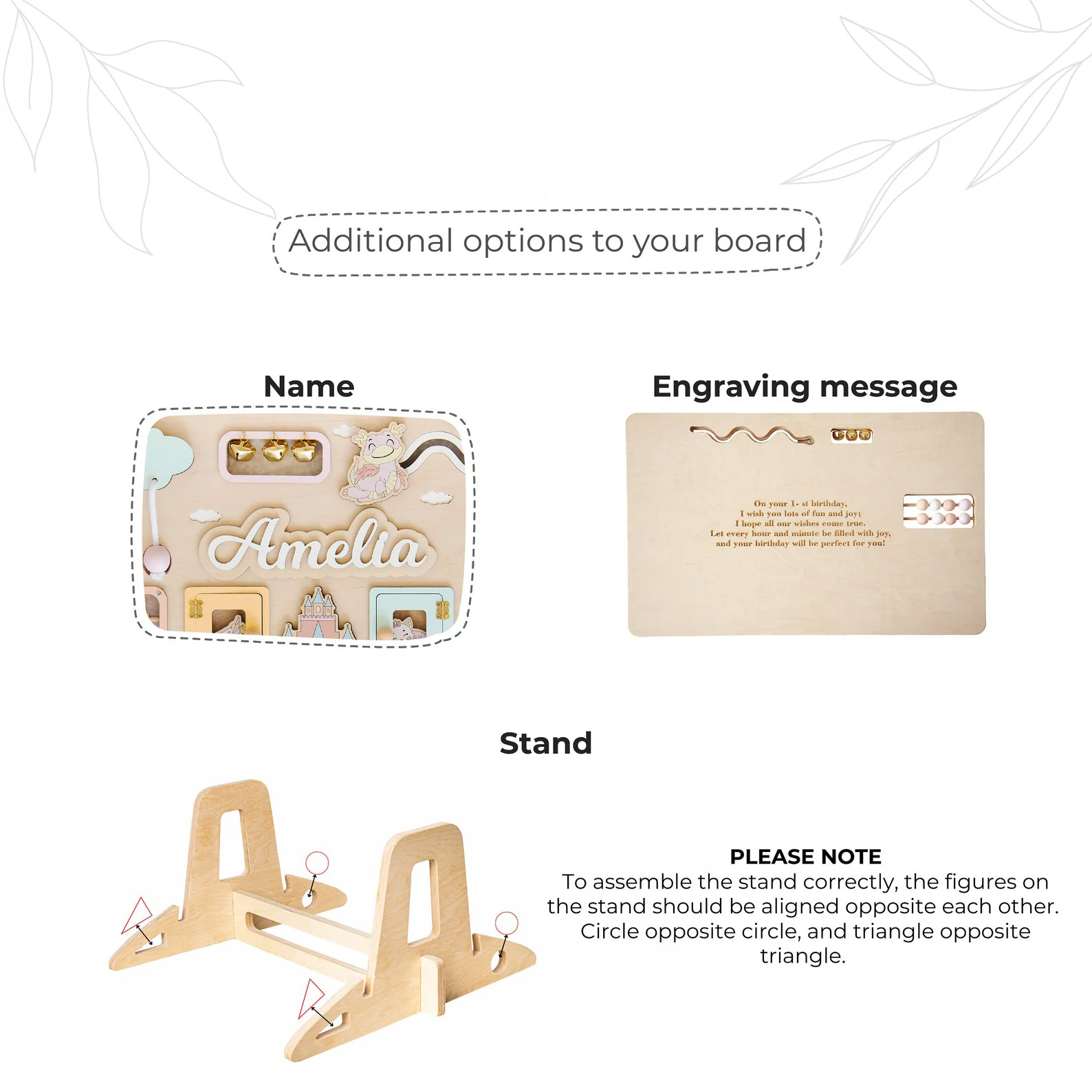 Personalized Wooden Activity Board for Kids - Image 8