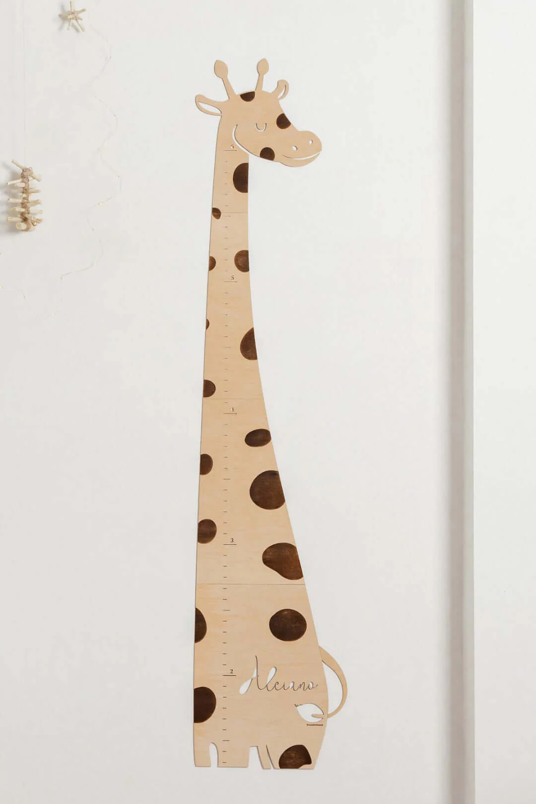 Personalized Wooden Giraffe Growth Chart Nursery Decor - Image 3