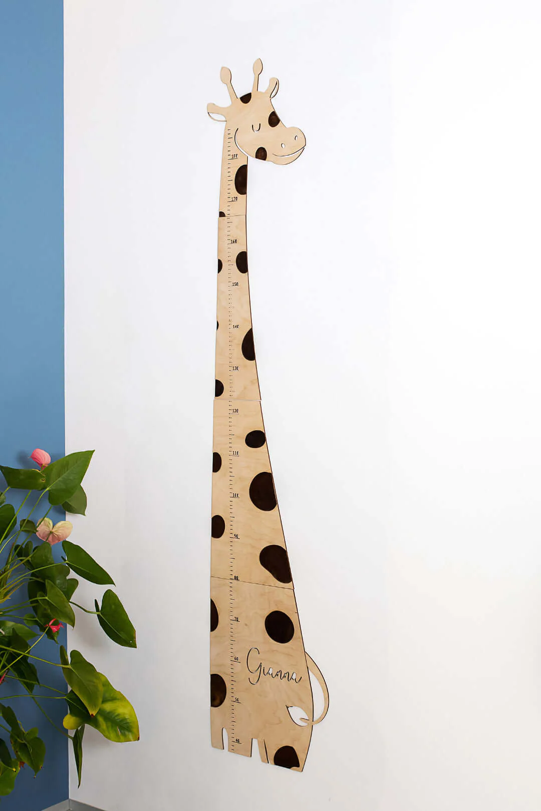 Personalized Wooden Giraffe Growth Chart Nursery Decor - Image 5