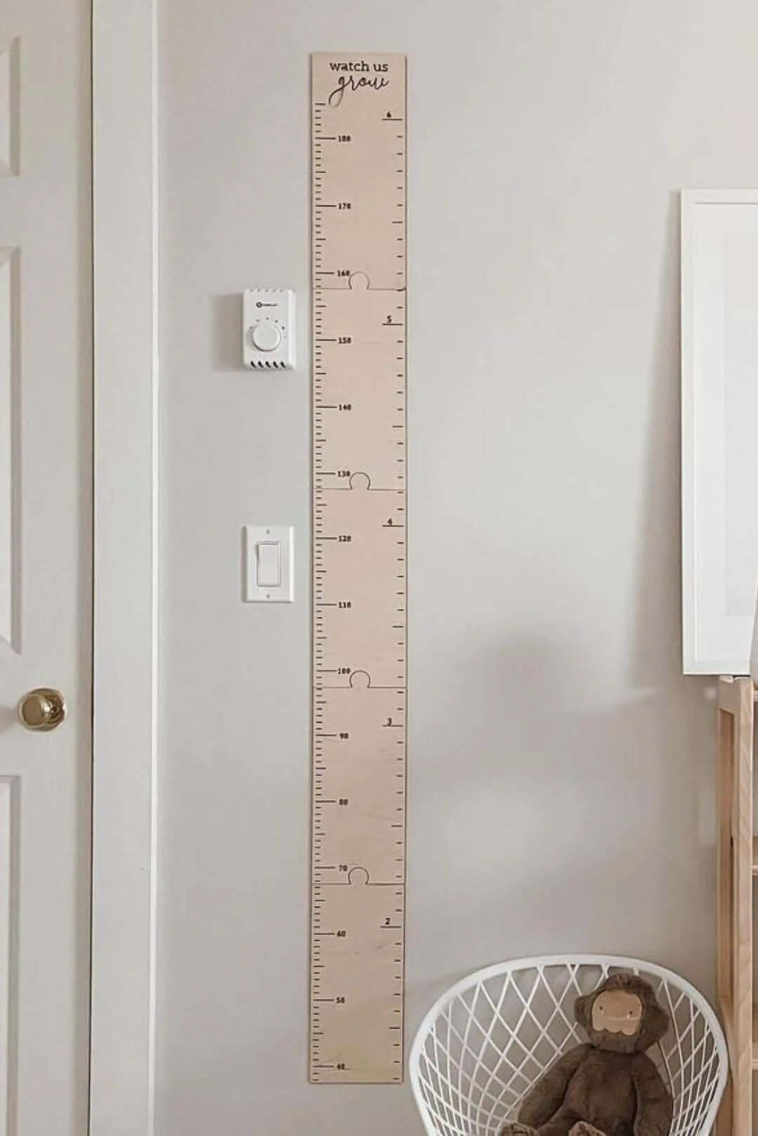 Personalized Wooden Growth Chart Kids Room Decor - Image 2