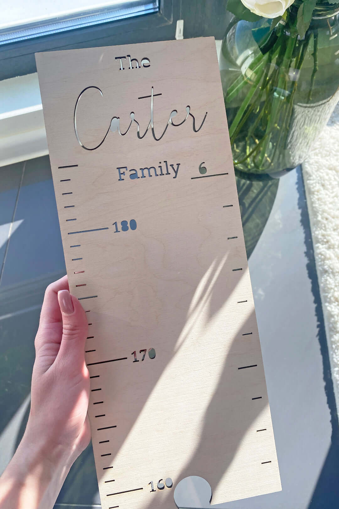 Personalized Wooden Growth Chart Kids Room Decor - Image 3