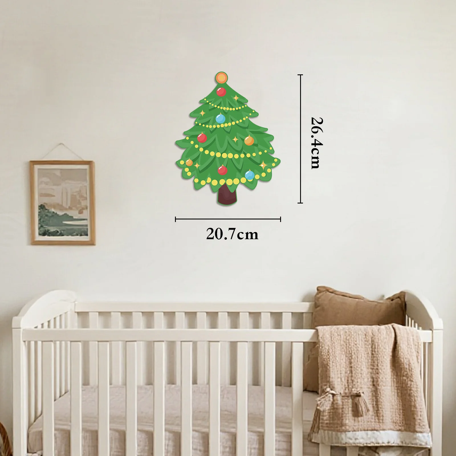 Personalized Wooden Baby's Room Wall Light Set-Christmas Theme - Image 6