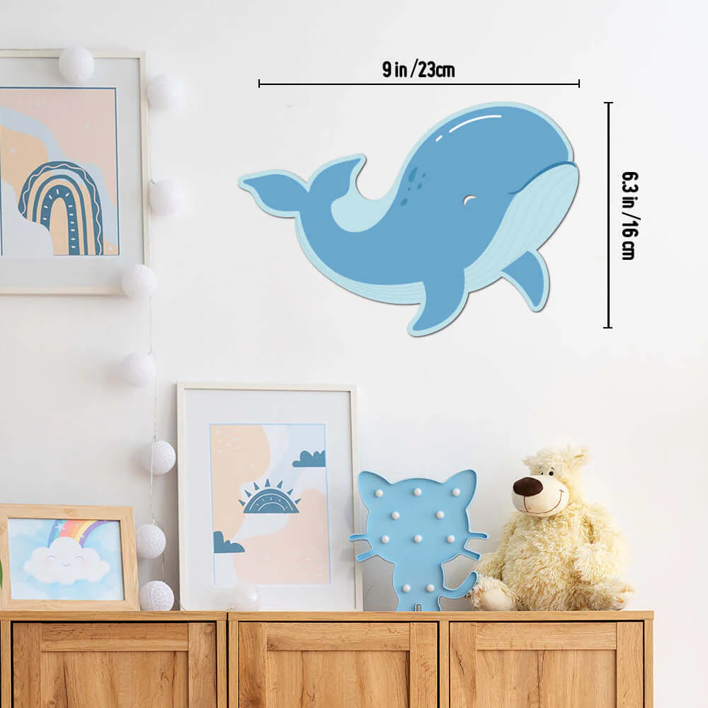 Personalized Wooden Baby's Room Wall Light Set-Marine Theme - Image 6