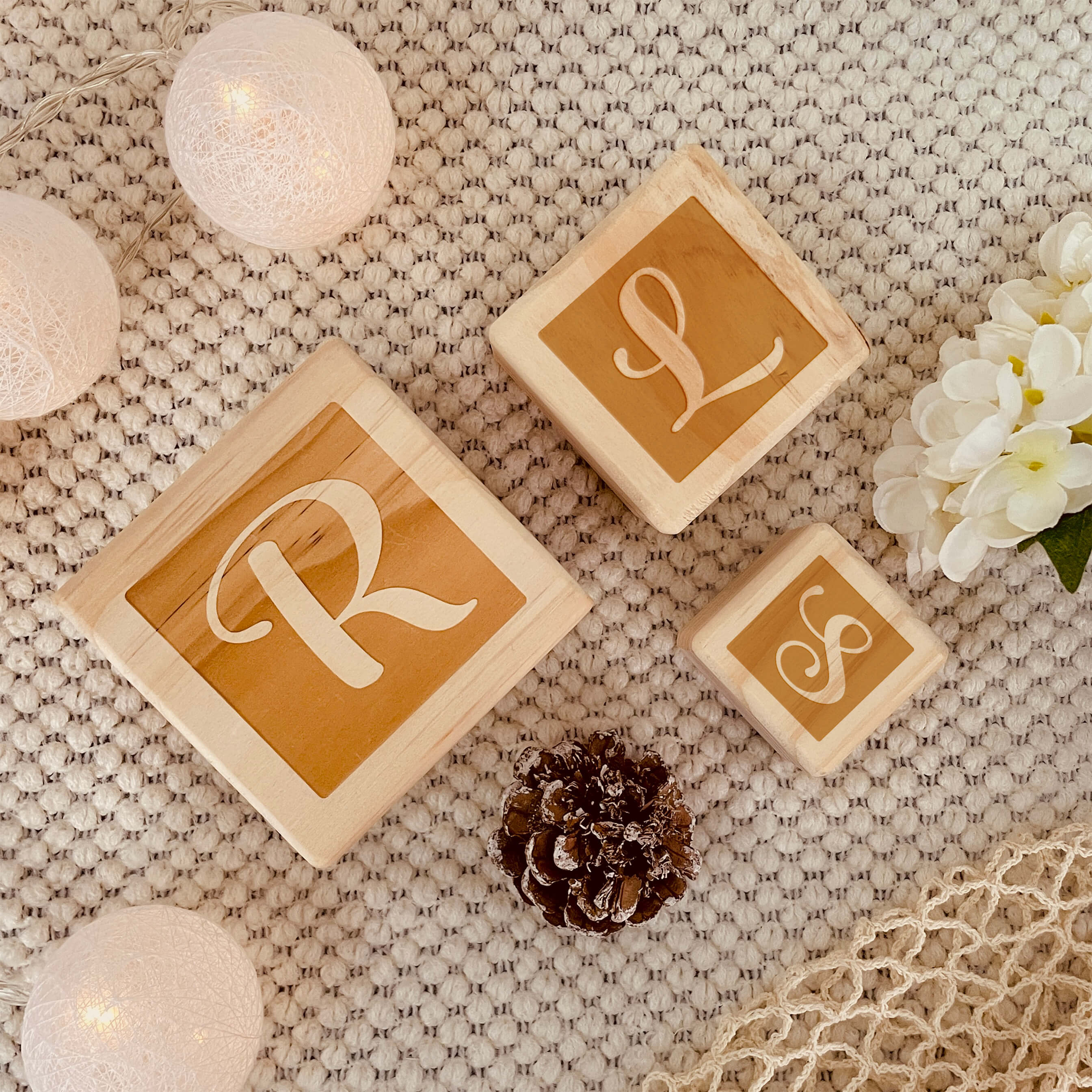 Personalized Wooden birth Block Gift for baby/Gift for Baptism Memorial - Image 8