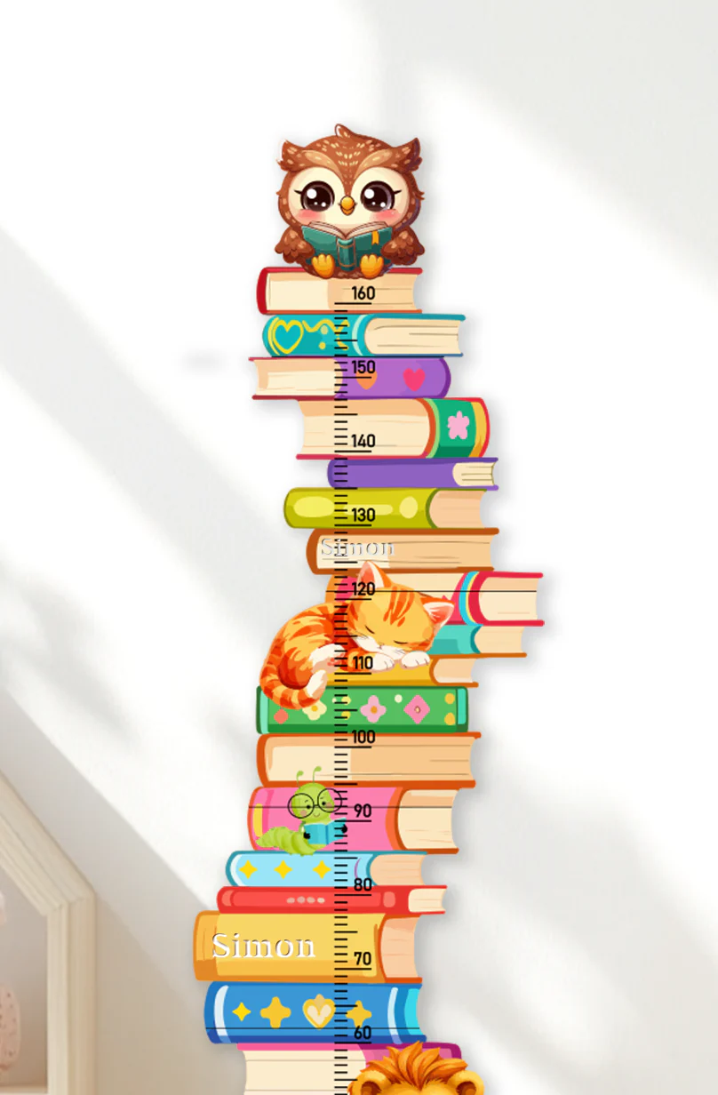 Personalized Wooden Bookstack Growth Chart - Image 5