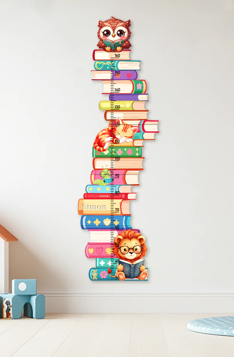 Personalized Wooden Bookstack Growth Chart - Image 9